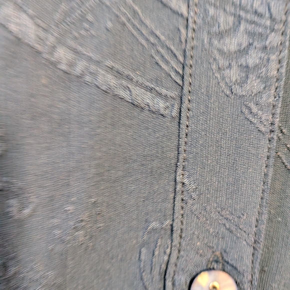 Citron Women's Deep Blue Button Down Shirt - Picture 5 of 12